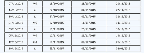 2015雅思考试时间安排表
